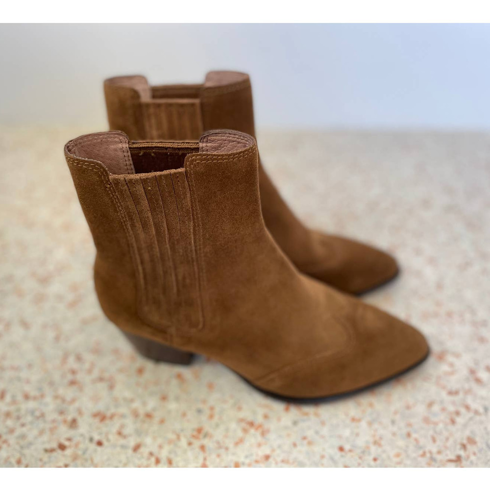 NWOT ASH FUTURE Ankle Boots Russet Suede Size 36 5 Brown Suede Leather